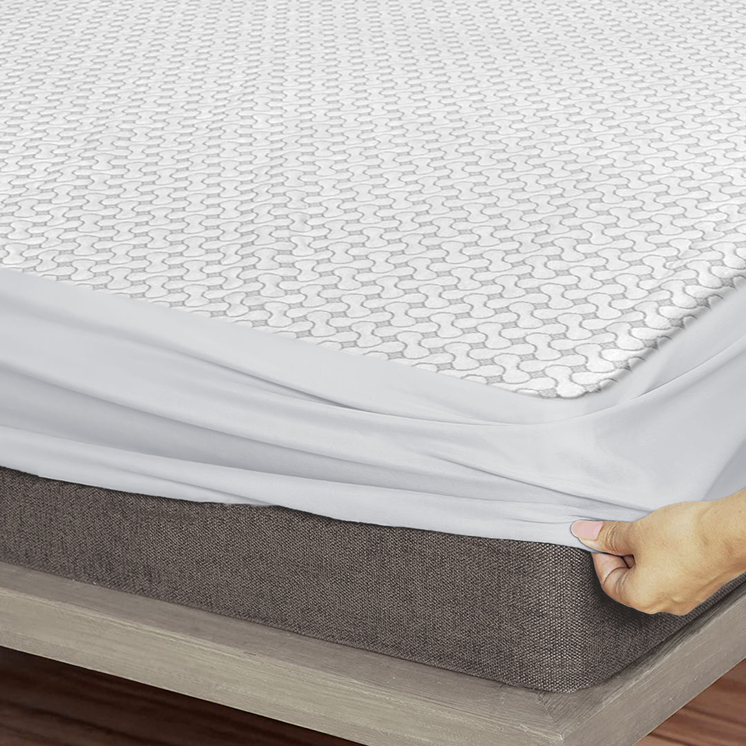 Wedelia Jacquard Weave Waterproof King Size Mattress Protector