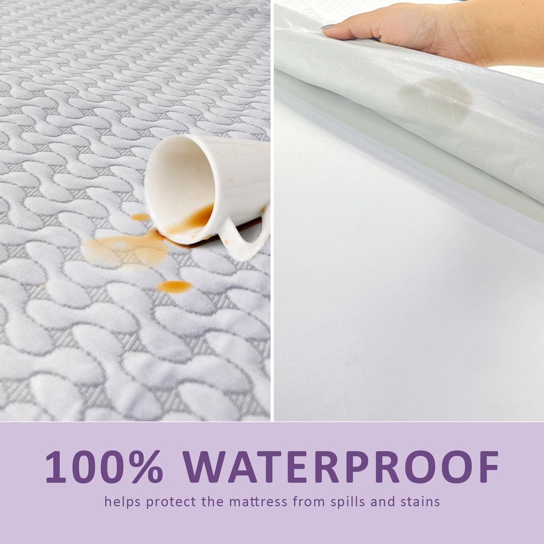 Wedelia Jacquard Weave Waterproof King Size Mattress Protector