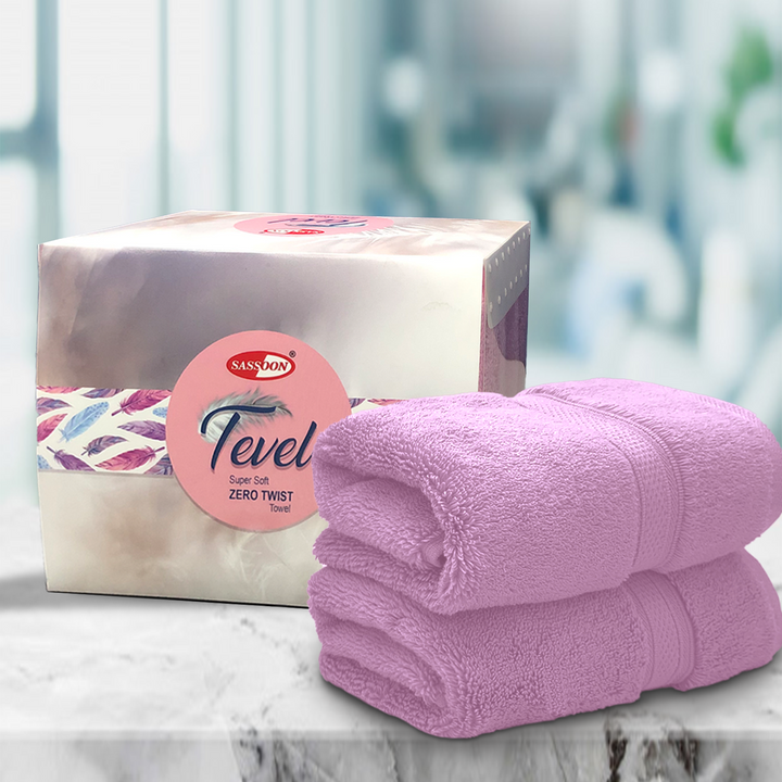 Pink Color Super Soft Zero Twist 100% Cotton Hand Towel with 700 GSM ( 100% Cotton, Zero-Twist Fabric, Protection Against Microbial Allergies, Highly Absorbent, Lint and Fade Resistant) 