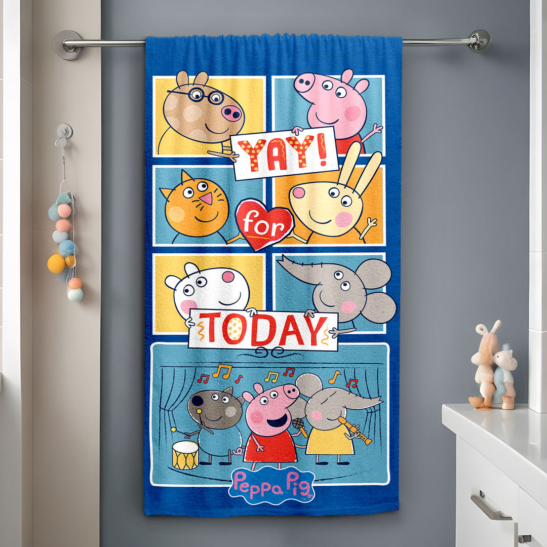 Peppa Pig Kids Bath Towel -Blue