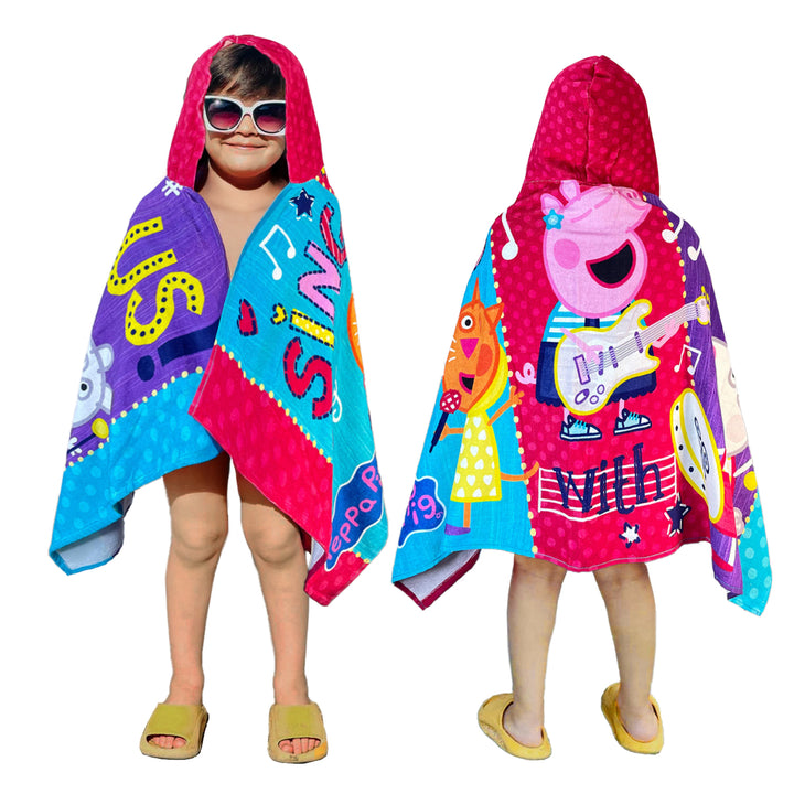 Peppa Pig Kids Hooded Towel in 400 GSM