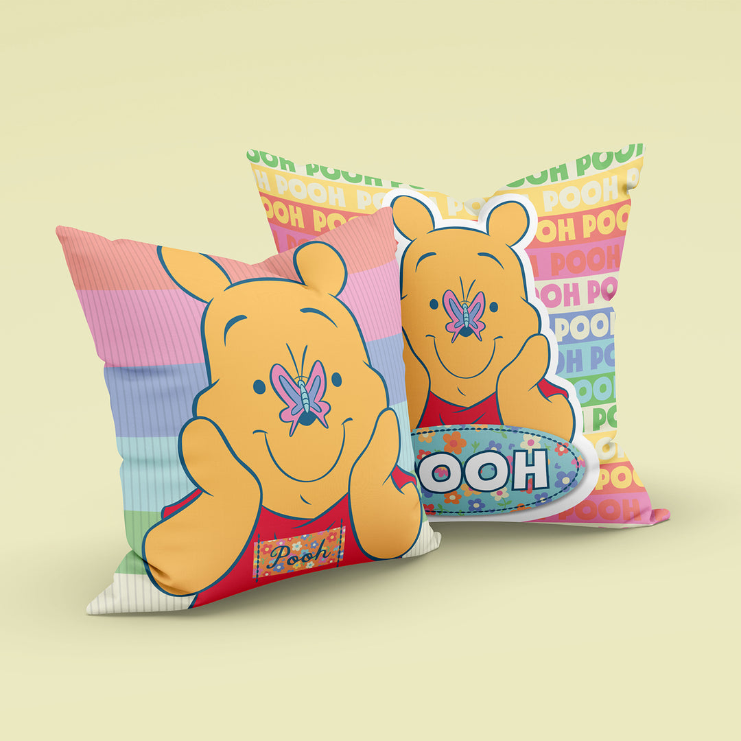 Disney Winnie The Pooh Reversible Cushion Cover (Pack of 1)