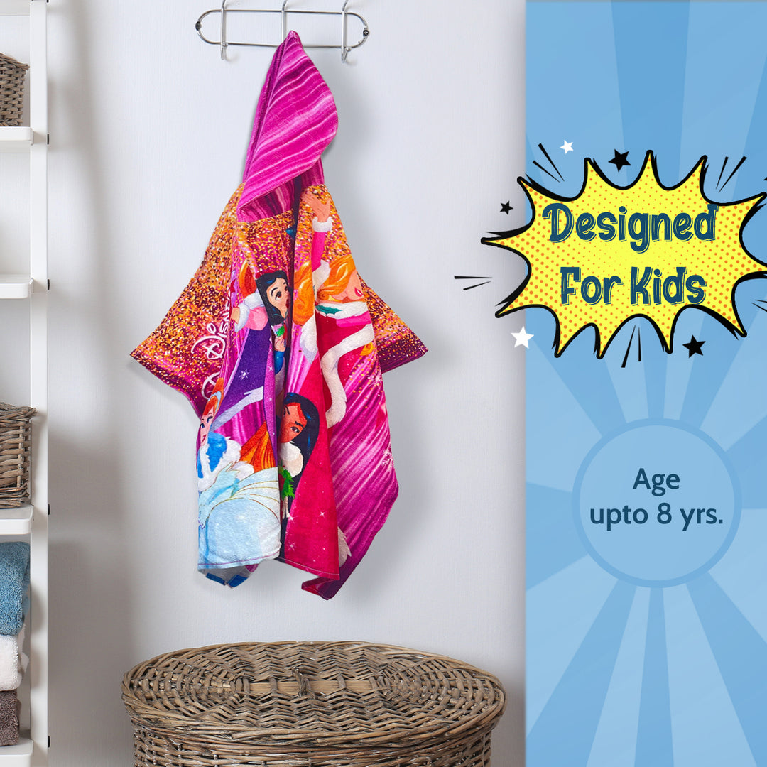 Disney Princess Kids Hooded Towel in 400 GSM