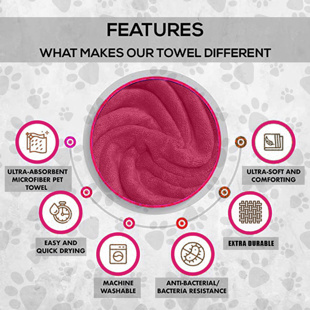 Features of Microfiber Pet Towel 