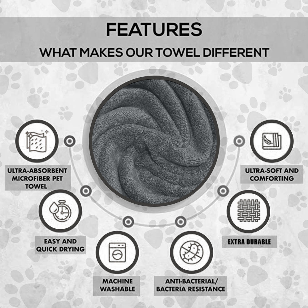 ULTRA SOFT MICROFIBER PET TOWEL (Medium)