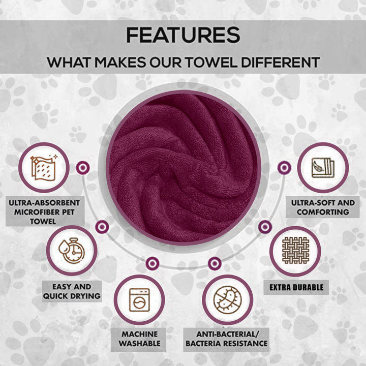 ULTRA SOFT MICROFIBER PET TOWEL (Medium)