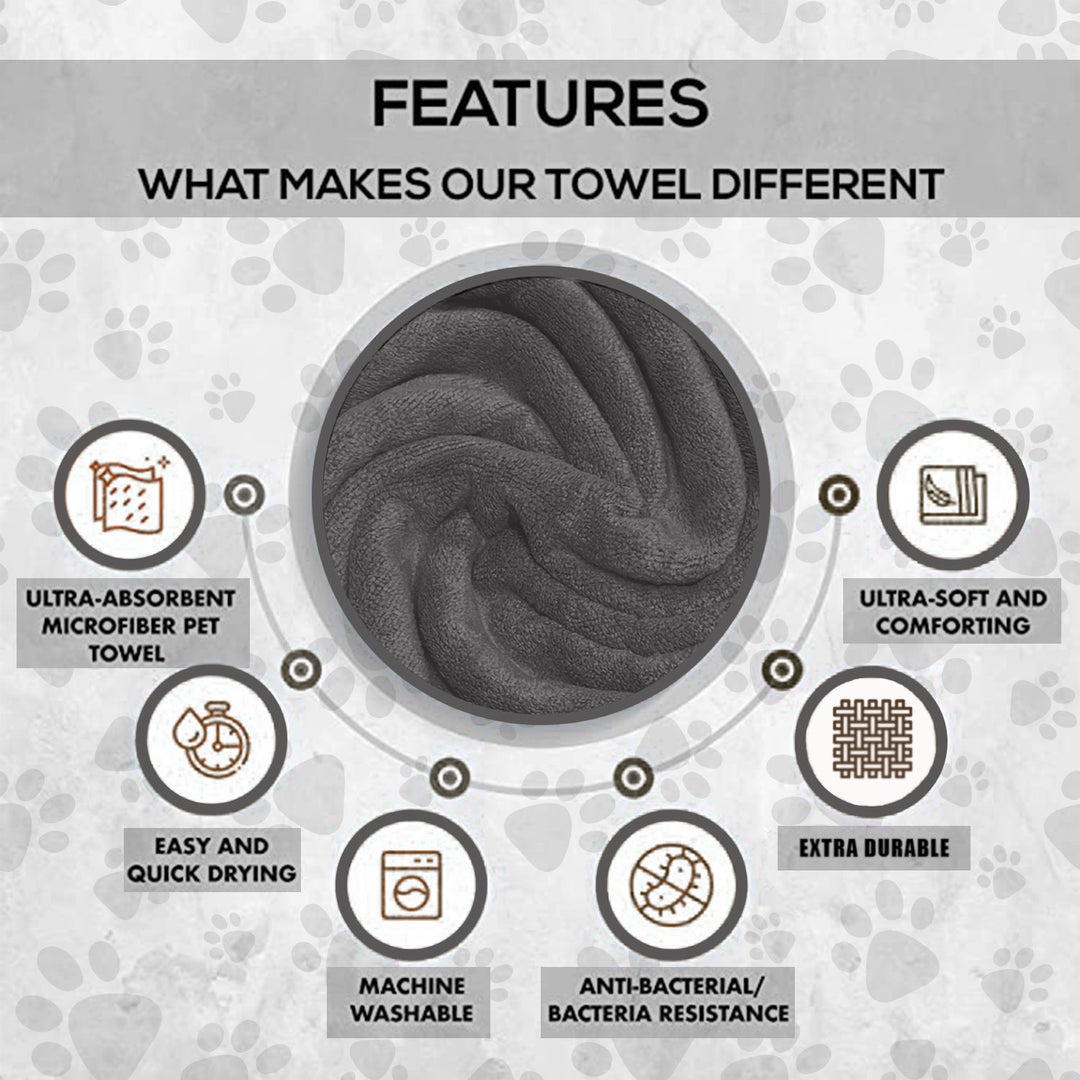 Features of Microfiber Pet Towel 