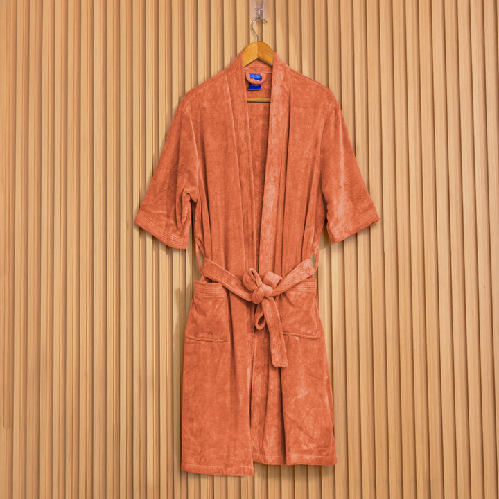 Caldezonia Unisex Microfiber Bathrobe with Slippers
