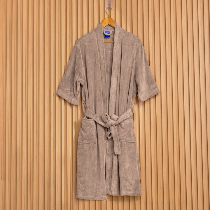 Caldezonia Unisex Microfiber Bathrobe with Slippers