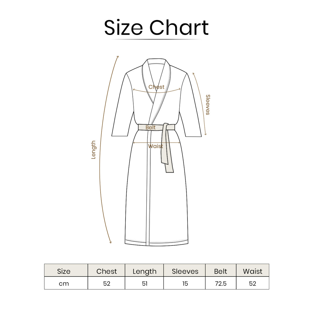 Brink 100% Cotton Unisex Waffle Bathrobe