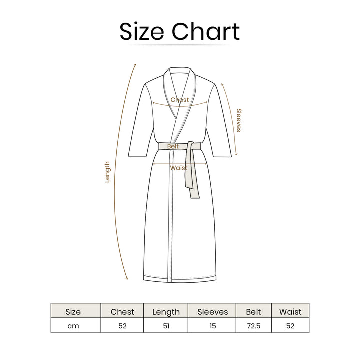 Brink 100% Cotton Unisex Waffle Bathrobe