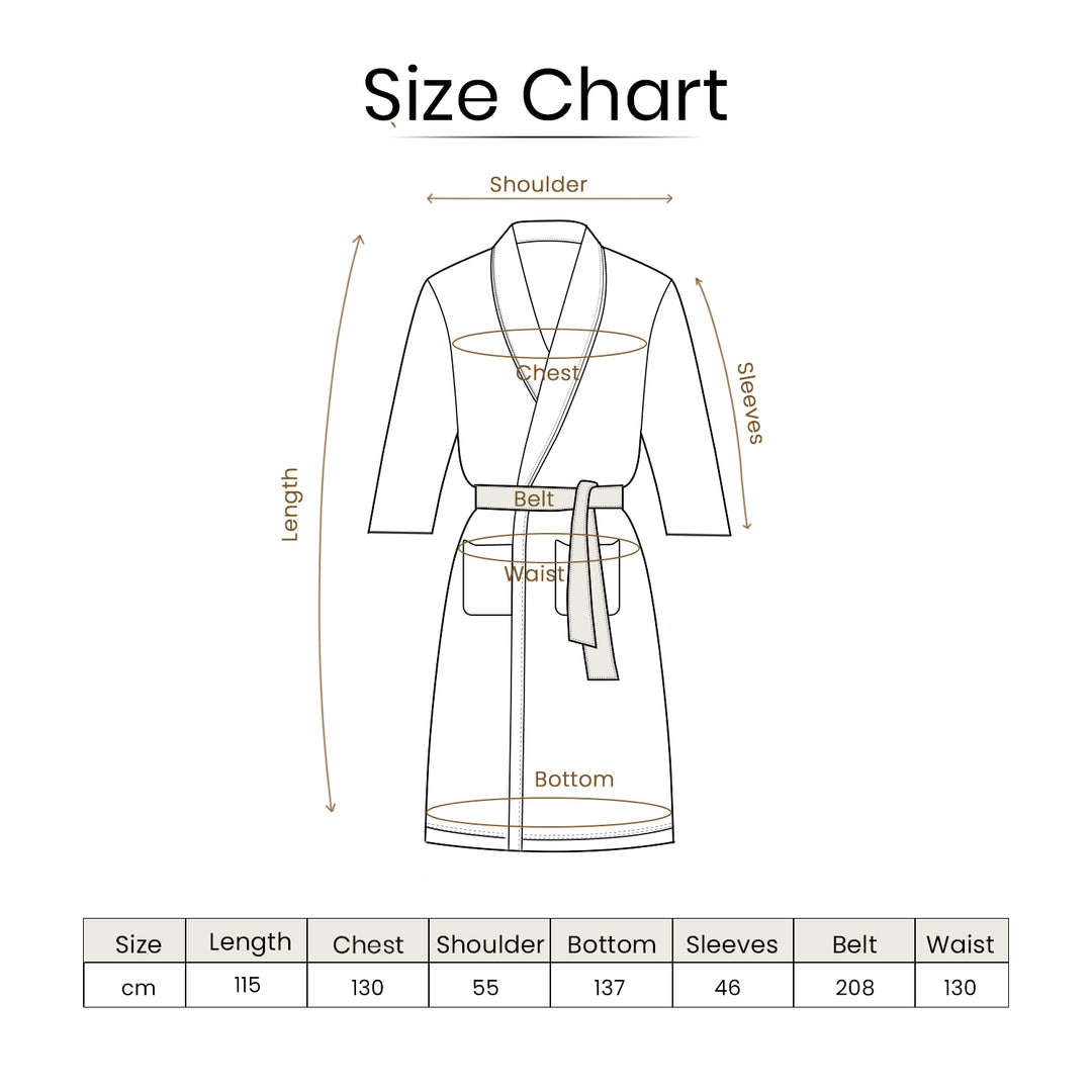 Melrose Unisex Cotton Bathrobe in 400 GSM