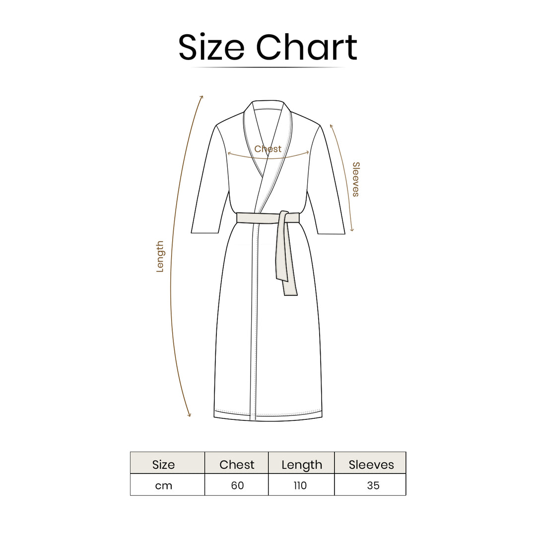 Caldezonia Unisex Microfiber Bathrobe with Slippers