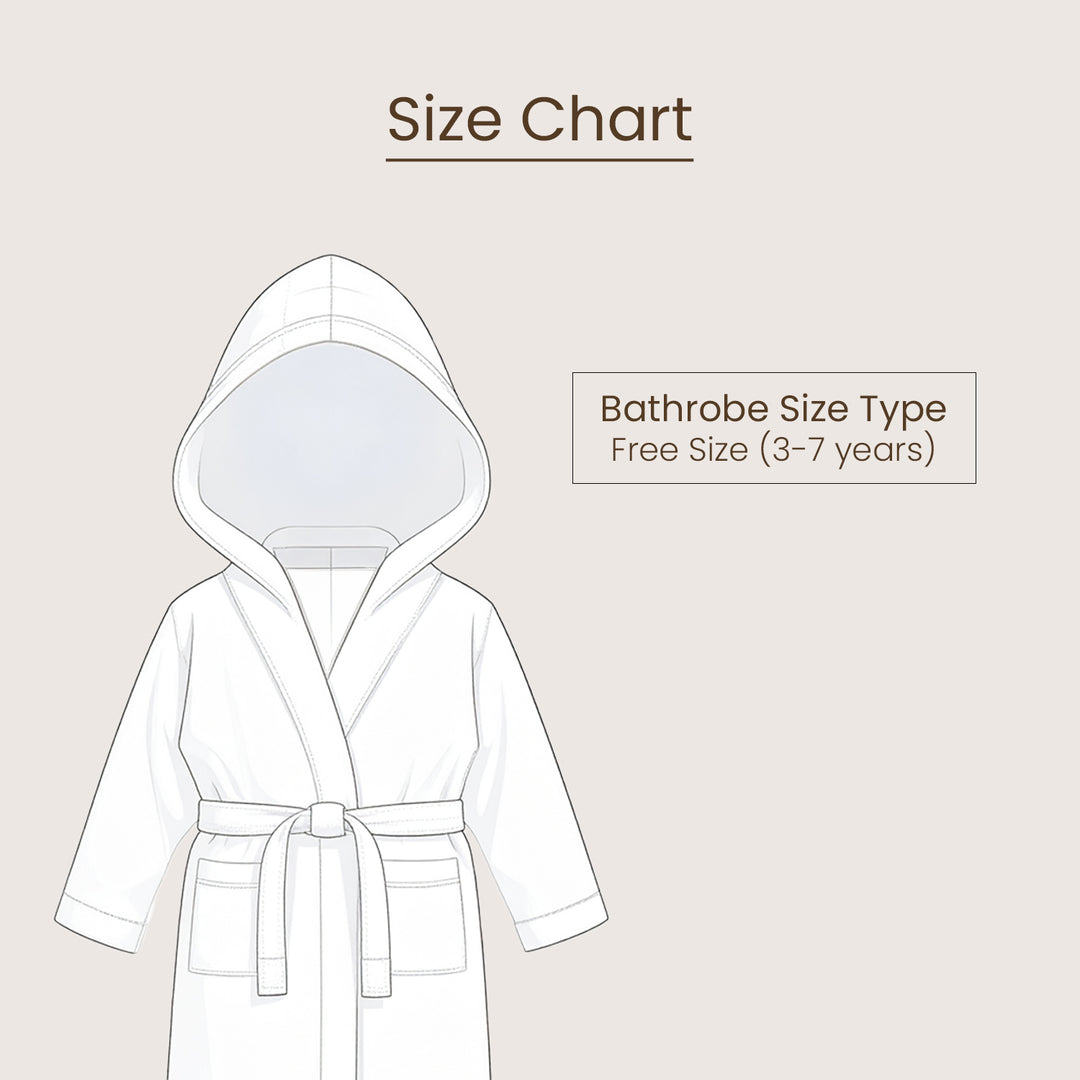 Hooded Bathrobe For Kids (Age 3-7 years)