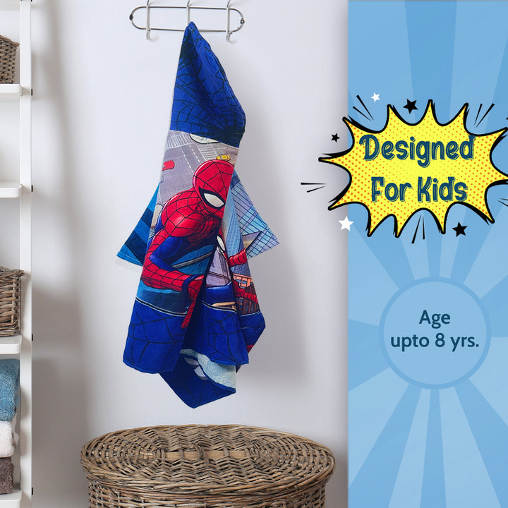 Spiderman Kids Hooded Towel in 400 GSM