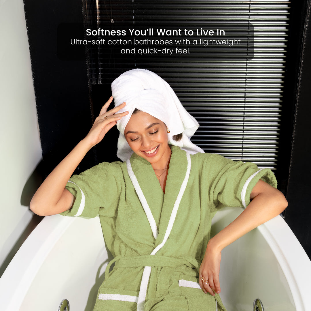 Melrose Unisex Cotton Bathrobe in 400 GSM