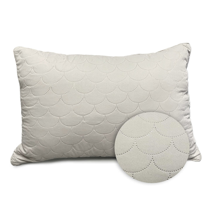 Ultrasonic Breathable Microfiber Pillow ( Hypoallergic, breathable, soft and comfortable, provides relief from cervical pain) Size : 44 cm x 69 cm  