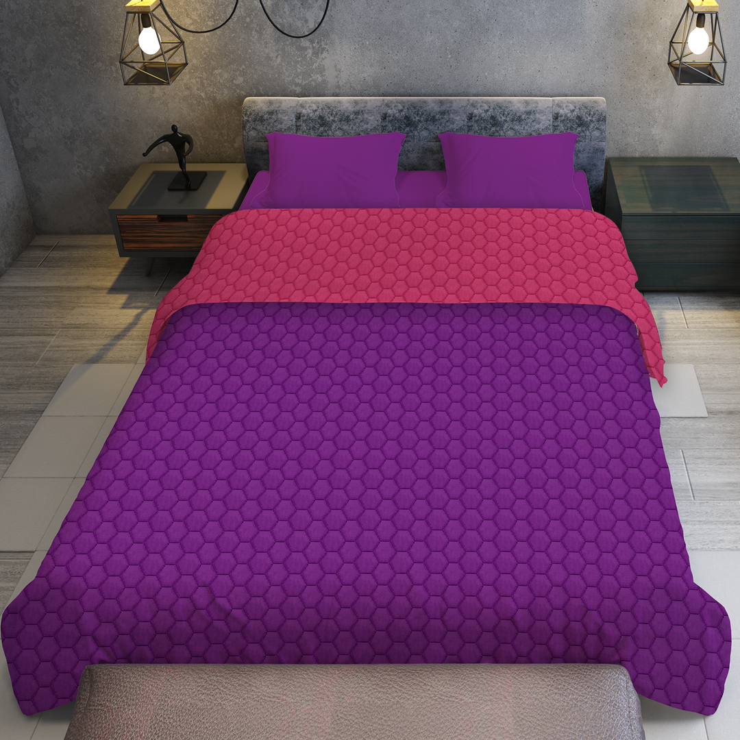 Reversible AC Quilt by Sassoon Purple