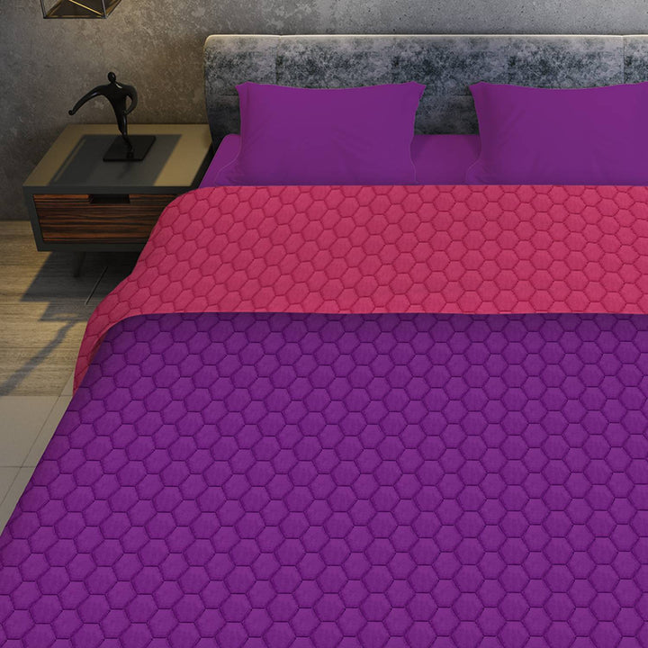 Reversible AC Quilt by Sassoon Purple