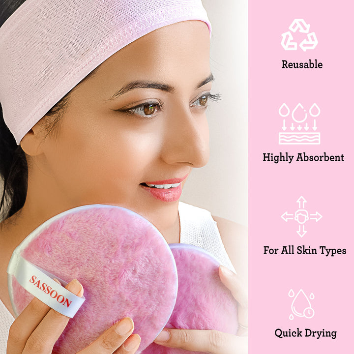 High Quality Makeup Remover Pad (For all skin types, reusable, highly absorbent, ultrasoft, quick drying, for all skin types )