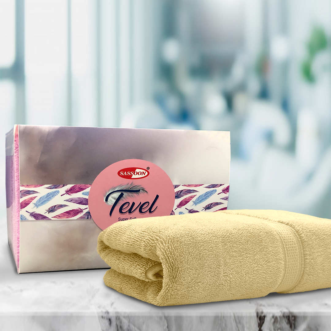 Yellow Color Super Soft Zero Twist 100% Cotton Towel with 700 GSM ( 100% Cotton, Zero-Twist Fabric, Protection Against Microbial Allergies, Highly Absorbent, Lint and Fade Resistant) 