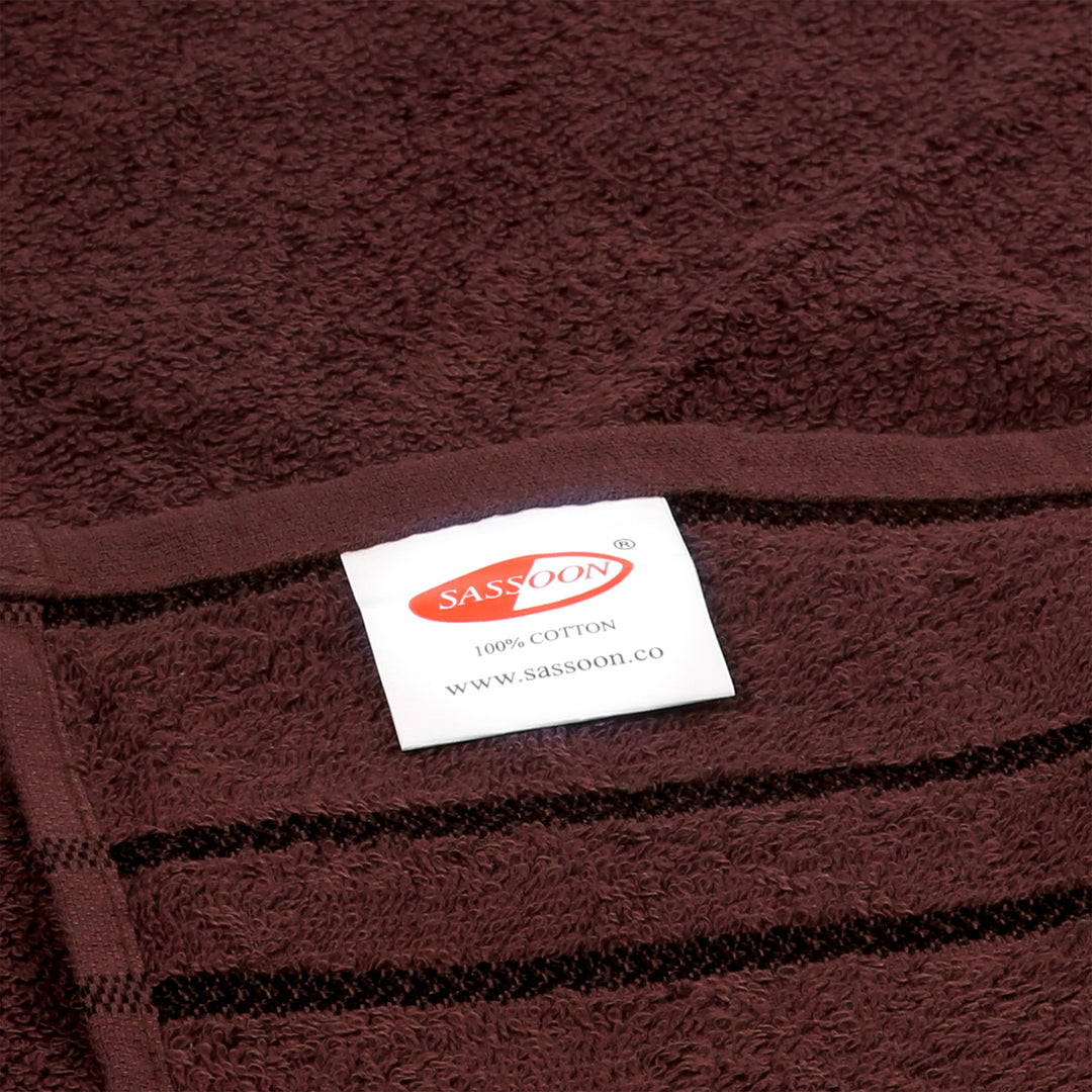 Brown Color 100% Cotton Bath Towel with 380 GSM