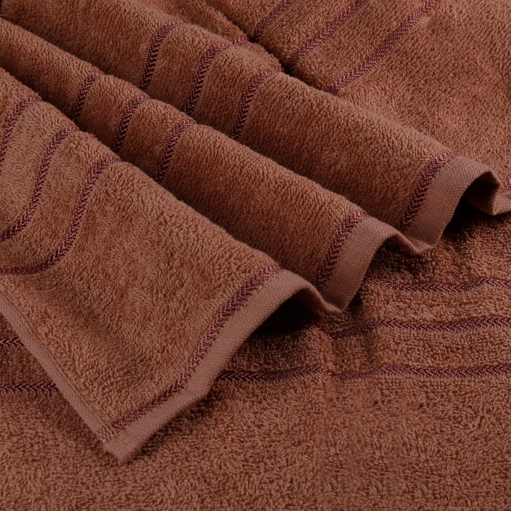 Brown Color 100% Cotton Bath Towel with 380 GSM