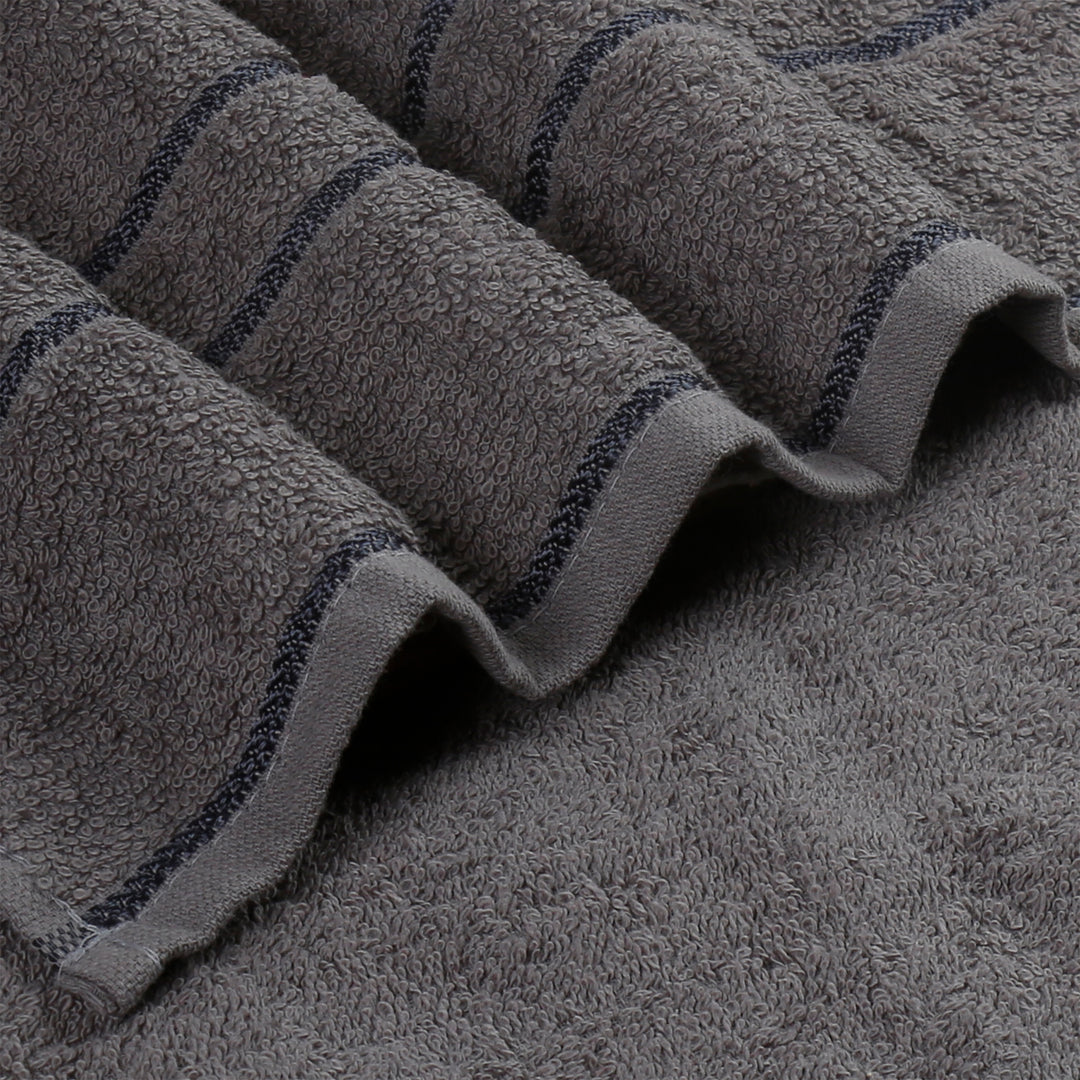 Grey Color 100% Cotton Bath Towel with 380 GSM