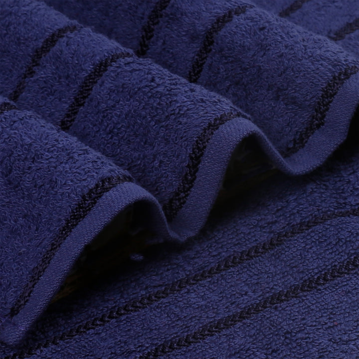 Dark Blue Color 100% Cotton Bath Towel with 380 GSM