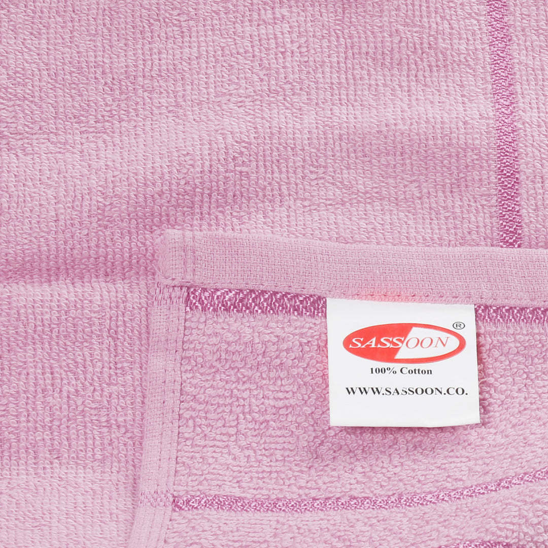 Pink Color 100% Cotton Bath Towel with 380 GSM