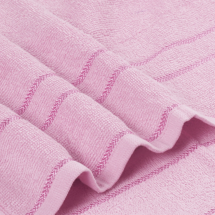 Pink Color 100% Cotton Bath Towel with 380 GSM