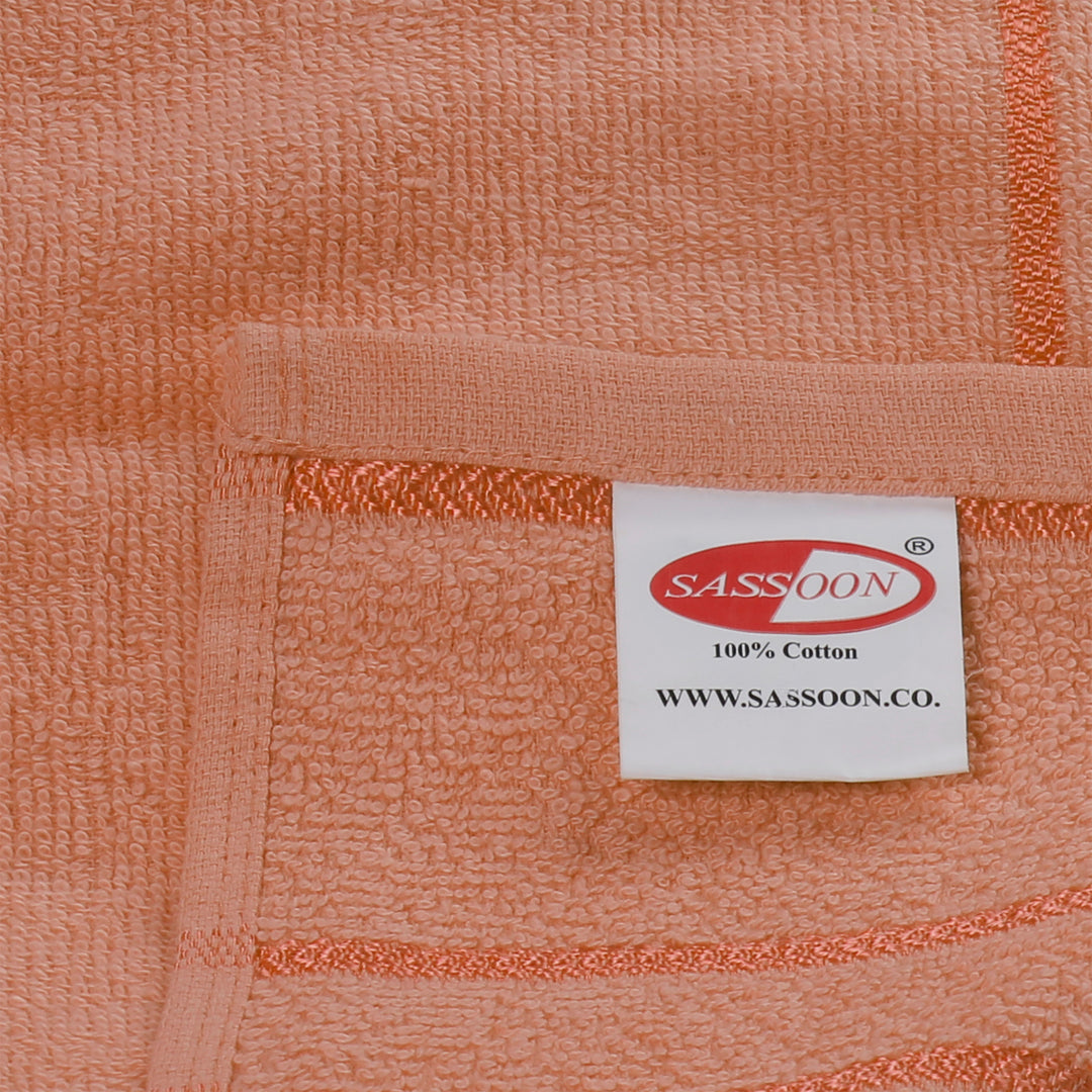 Peach Color 100% Cotton Bath Towel with 380 GSM