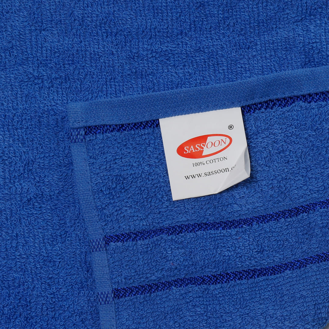 Blue Color 100% Cotton Bath Towel with 380 GSM