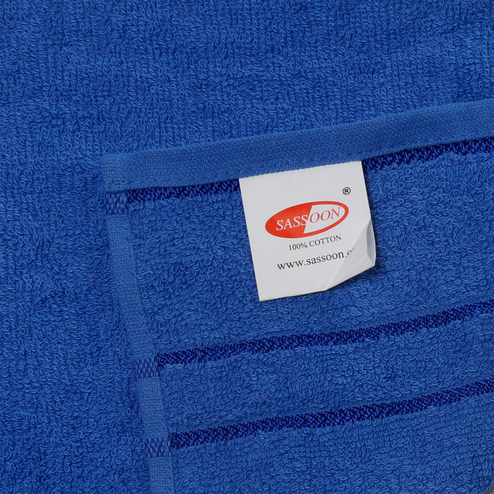 Blue Color 100% Cotton Bath Towel with 380 GSM