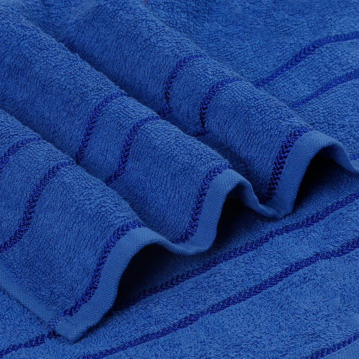 Blue Color 100% Cotton Bath Towel with 380 GSM