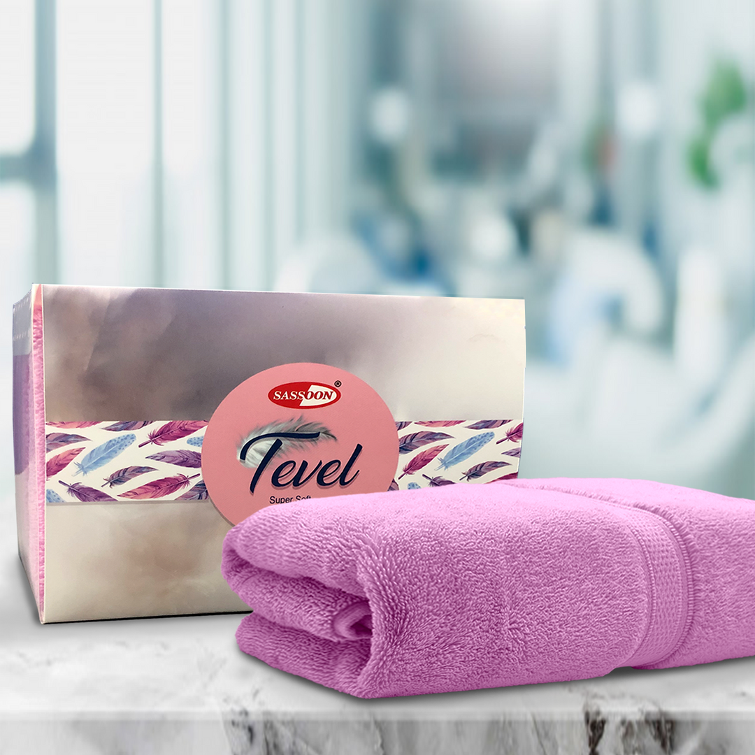 Pink Color Super Soft Zero Twist 100% Cotton Towel with 700 GSM ( 100% Cotton, Zero-Twist Fabric, Protection Against Microbial Allergies, Highly Absorbent, Lint and Fade Resistant) 