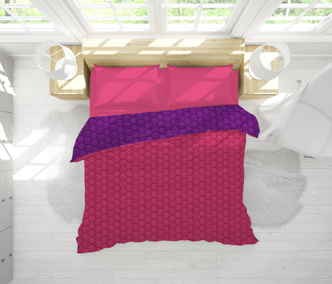 Reversible AC Quilt by Sassoon Pink