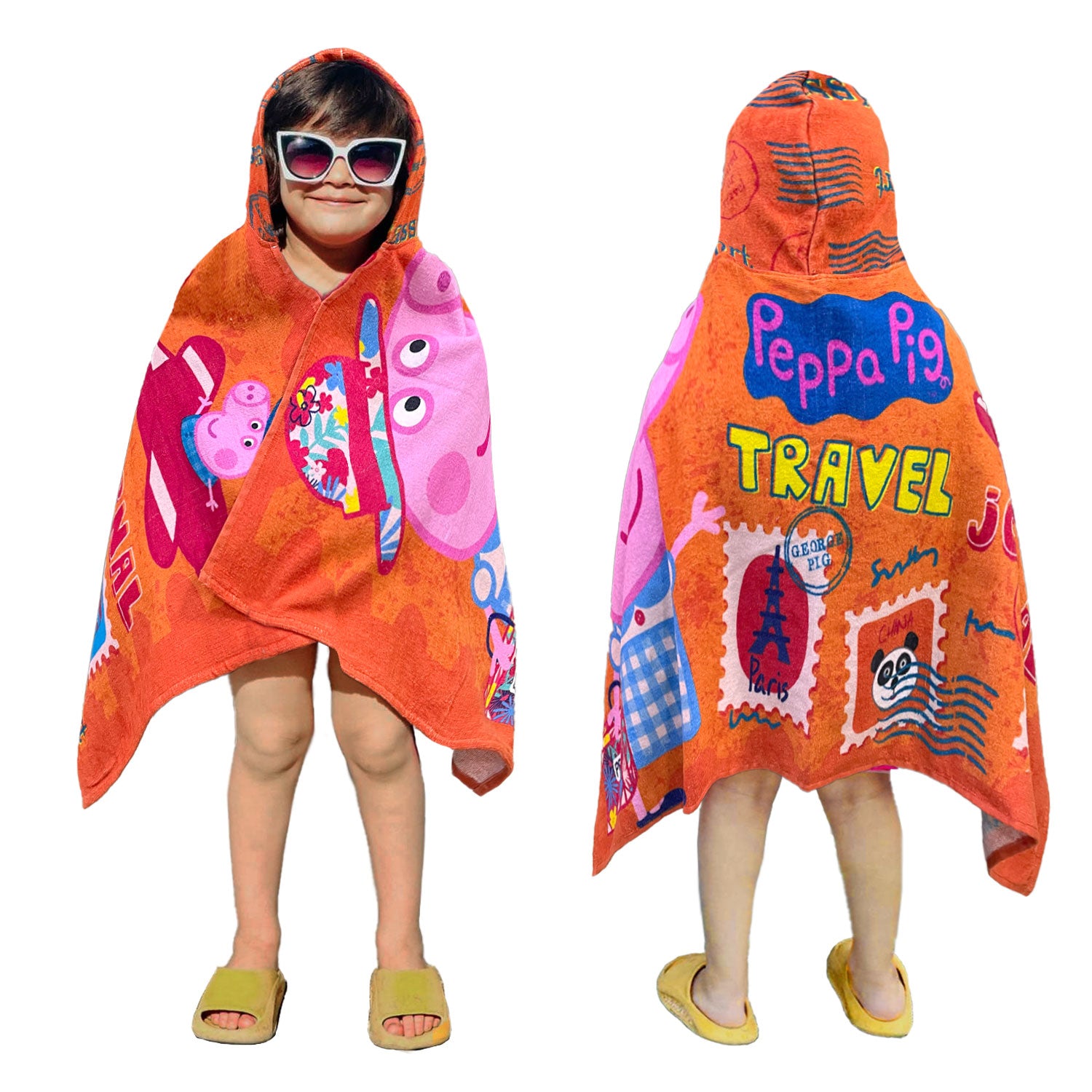 Peppa pig hooded towel sale