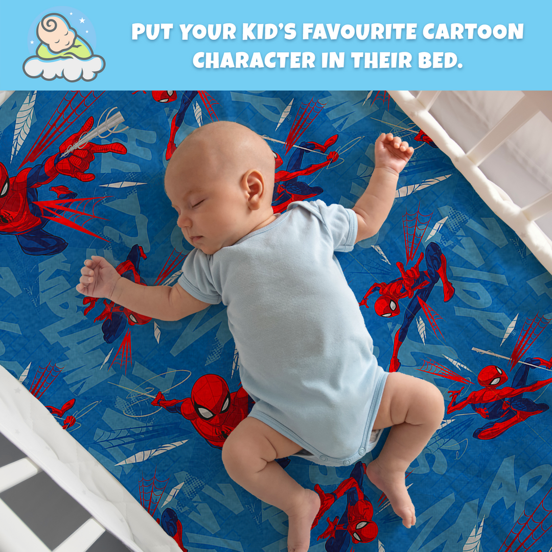 Spiderman Dry Sheet For Kids -  Waterproof & Washable