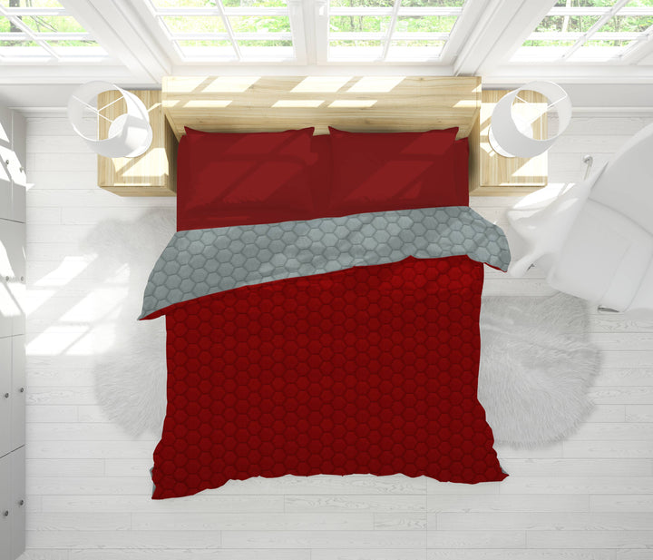 Reversible AC Quilt by Sassoon Red