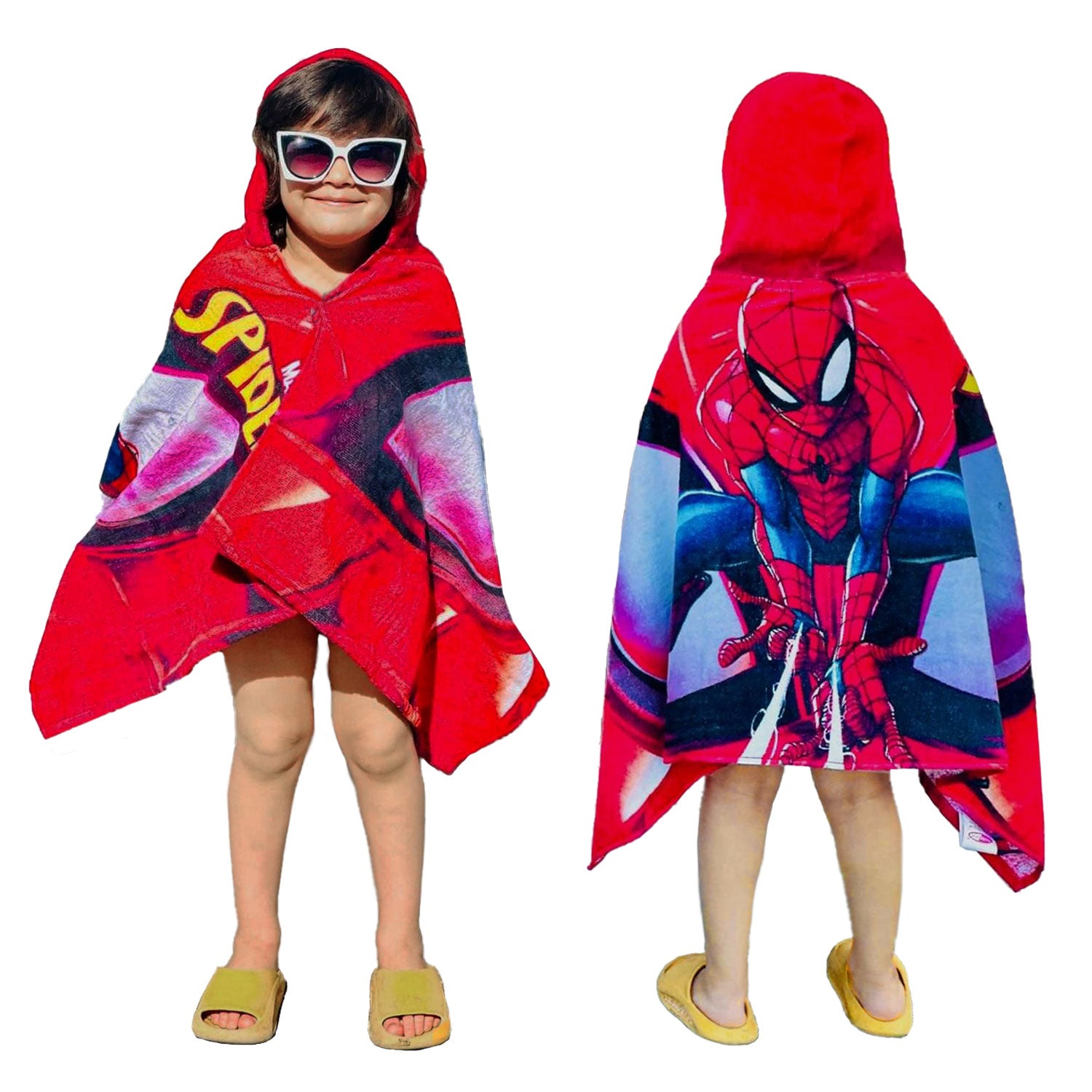 Spiderman towel with discount hood