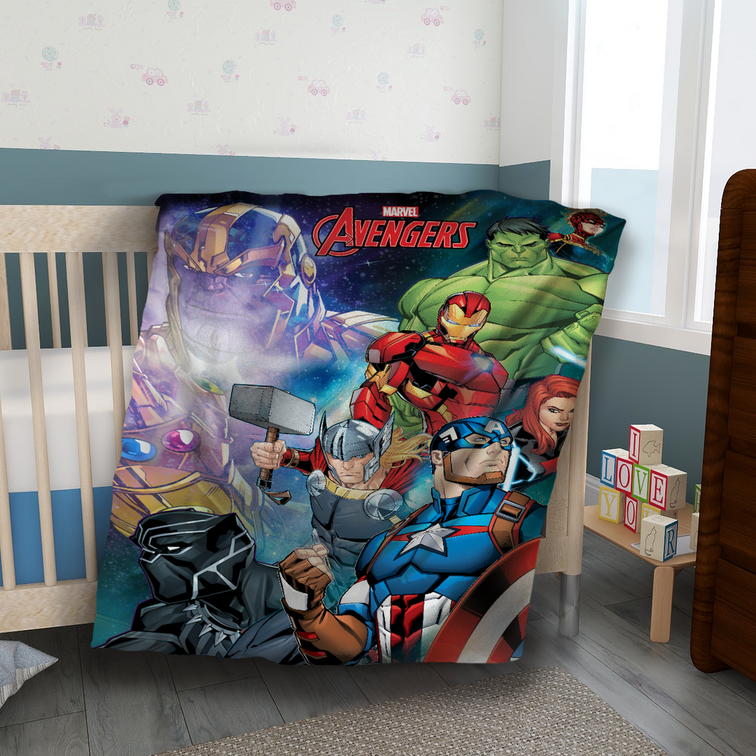 Avengers Baby Blanket in 100% Polyester by Sassoon Fab (100 cm x 140 cm) multipurpose use. 