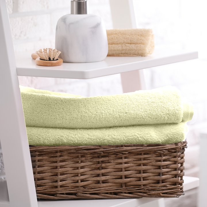 Lime Yellow Color Hypoallergenic Bamboo Towel with 525 GSM ( Bamboo & Cotton Blend Fibre, Odor Free, Antimicrobial Properties, Hypoallergenic, Fast Drying, Eco Friendly )