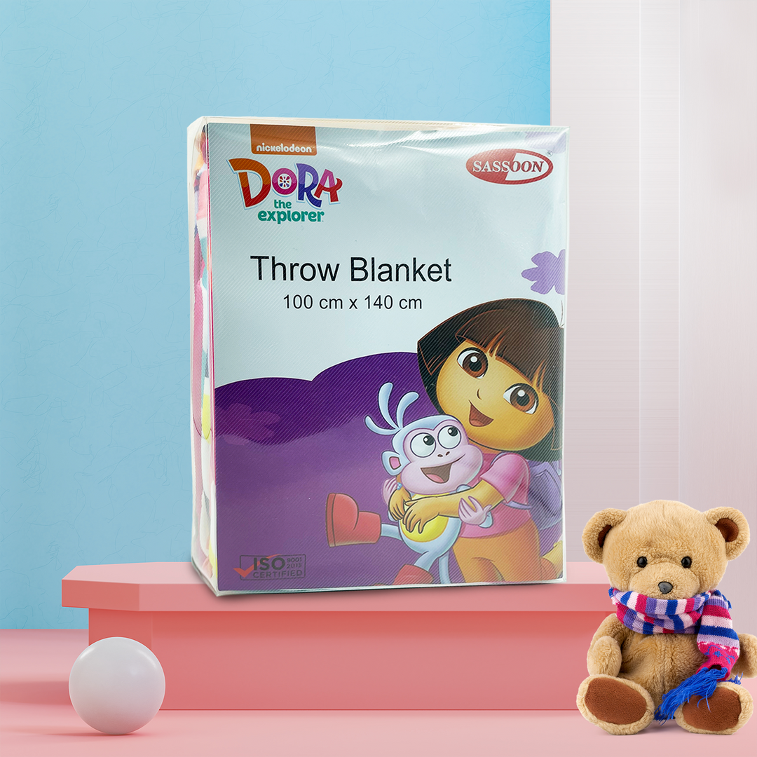 Dora Baby Blanket in 100% Polyester by Sassoon Fab (100 cm x 140 cm) multipurpose use. 