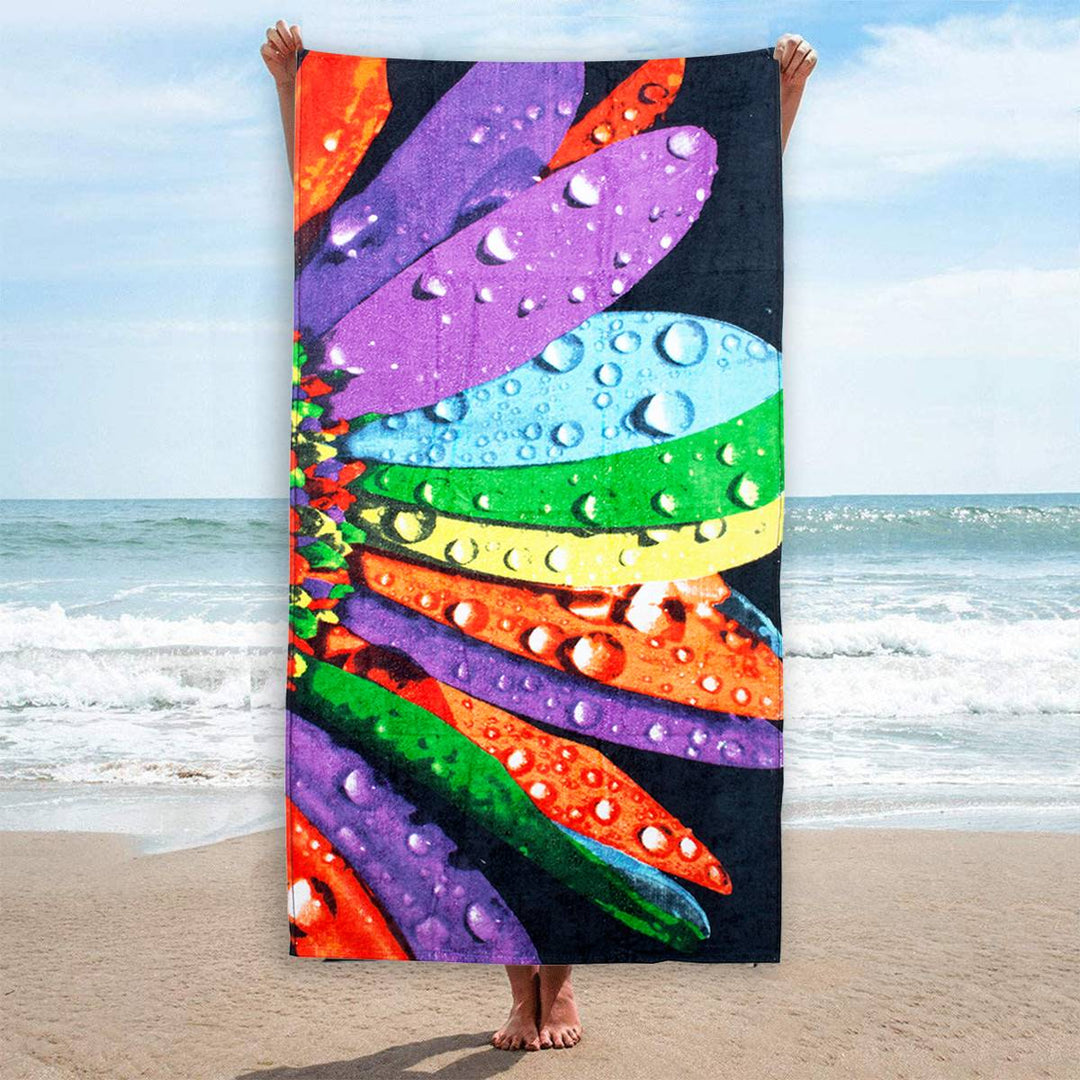 Printed Ultra Soft Beach Towels Made up of thin cotton material, Vibrant and eye-catching prints, Quick-drying, Compact and portable, Versatile use, Easy to clean