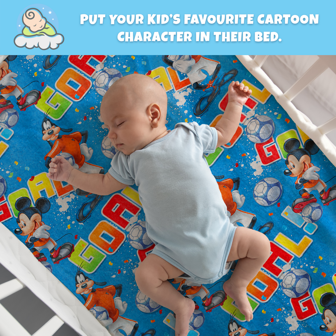 Disney Mickey Mouse Dry Sheet For Kids -  Waterproof & Washable