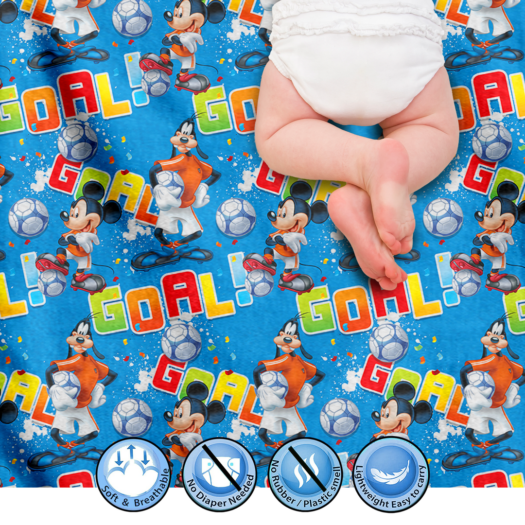 Disney Mickey Mouse Dry Sheet For Kids -  Waterproof & Washable