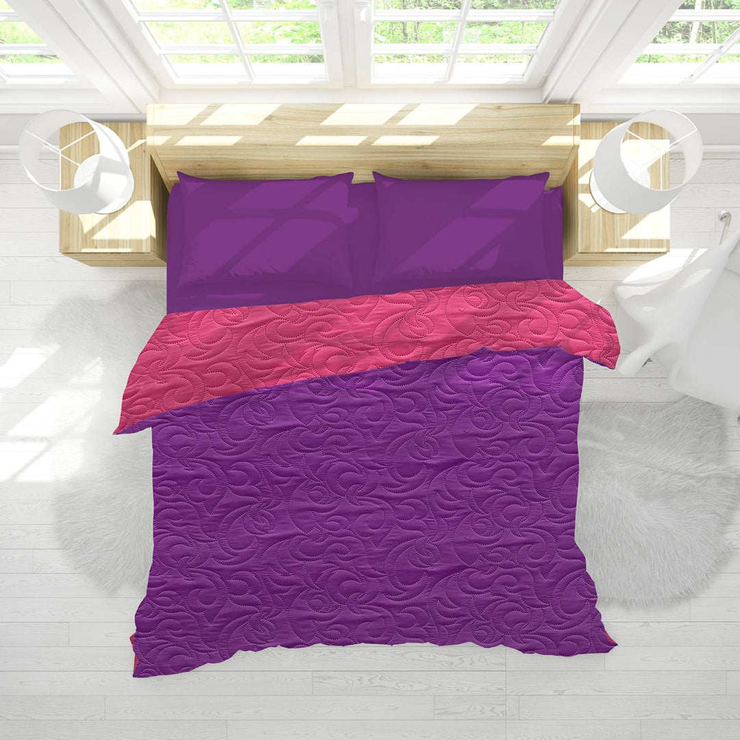 Reversible AC Quilt by Sassoon Purple