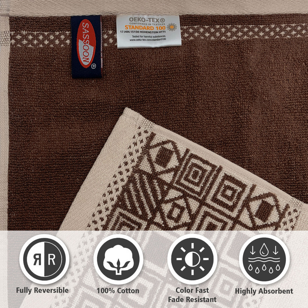 Beige Color Super Soft Zero Twist 100% Cotton Towel with 380 GSM ( 100% Cotton, Zero-Twist Fabric, Protection Against Microbial Allergies, Highly Absorbent, Lint and Fade Resistant)