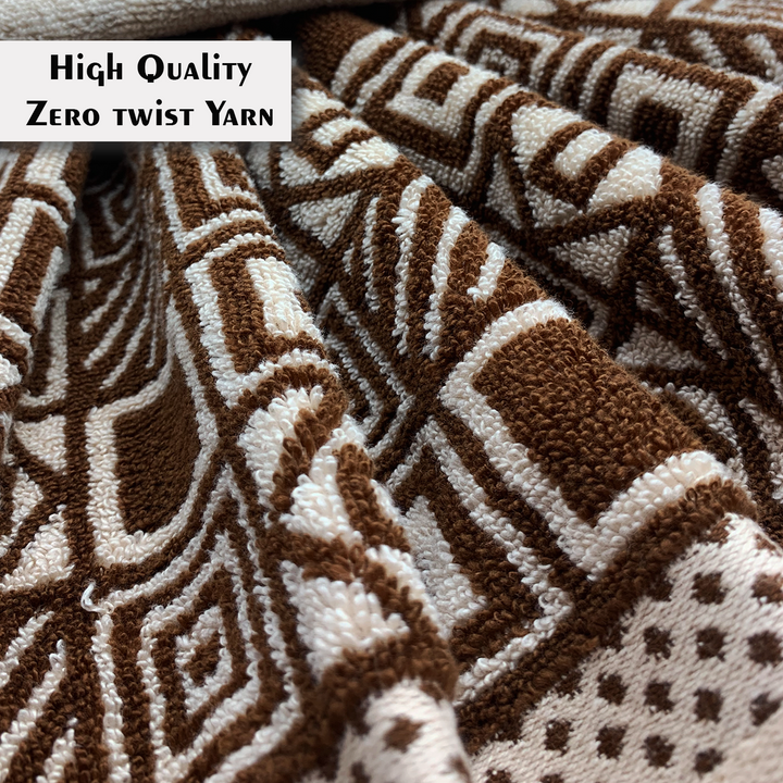 Beige Color Super Soft Zero Twist 100% Cotton Towel with 380 GSM ( 100% Cotton, Zero-Twist Fabric, Protection Against Microbial Allergies, Highly Absorbent, Lint and Fade Resistant)